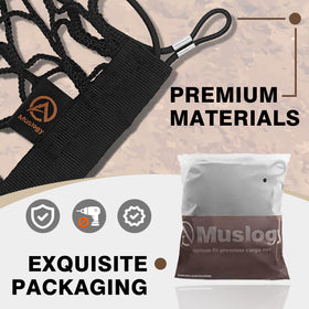 Muslogy bottom rope detail highlighting upright tension and anti-sag benefit