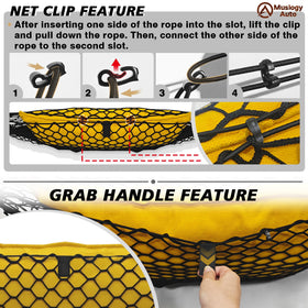 Muslogy bottom rope detail maintaining upright net and stable cargo