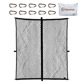 Muslogy net folded compactly for convenient storage and transport