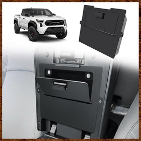 Muslogy center console front view showing neat fit and discreet benefit