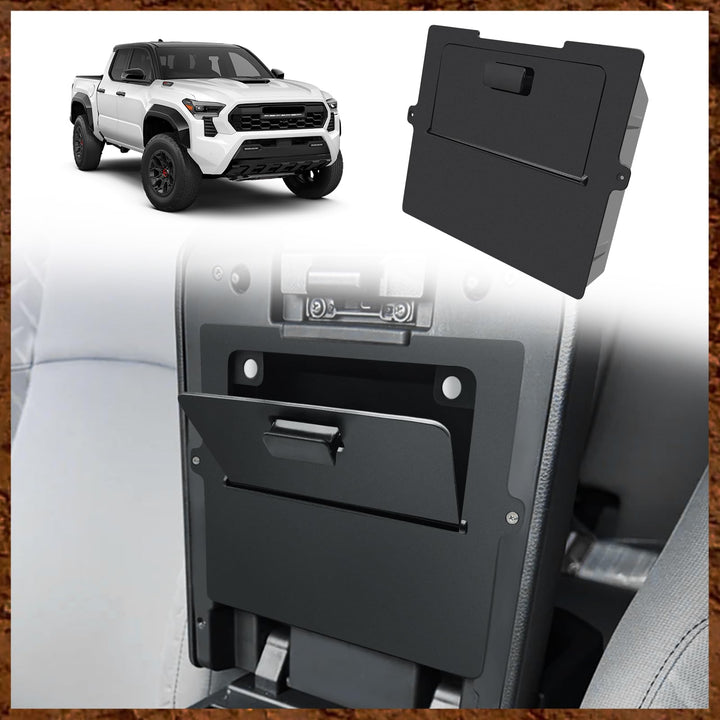 Muslogy center console front view showing neat fit and discreet benefit