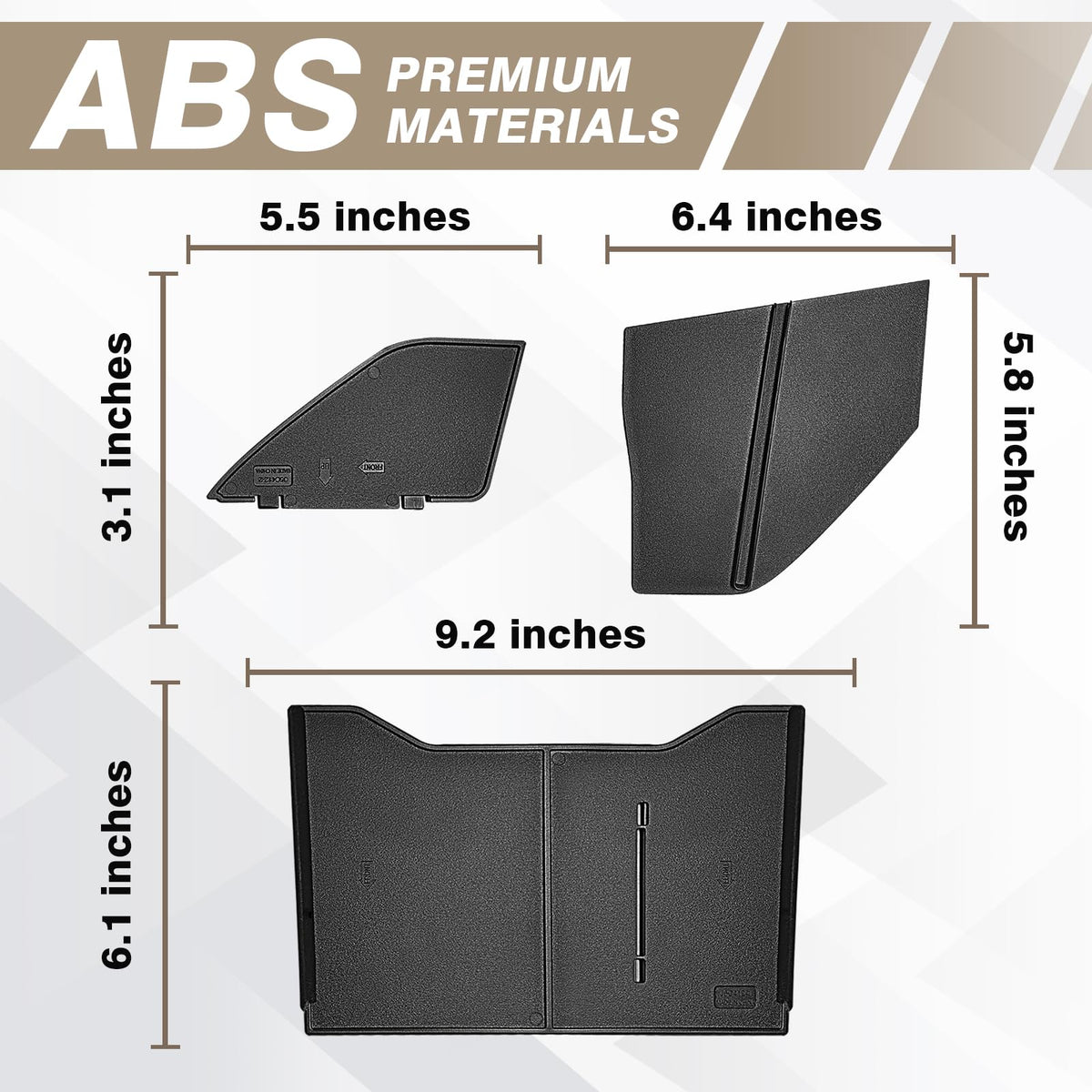 Muslogy close-up ABS texture highlighting durable material and heat resistance