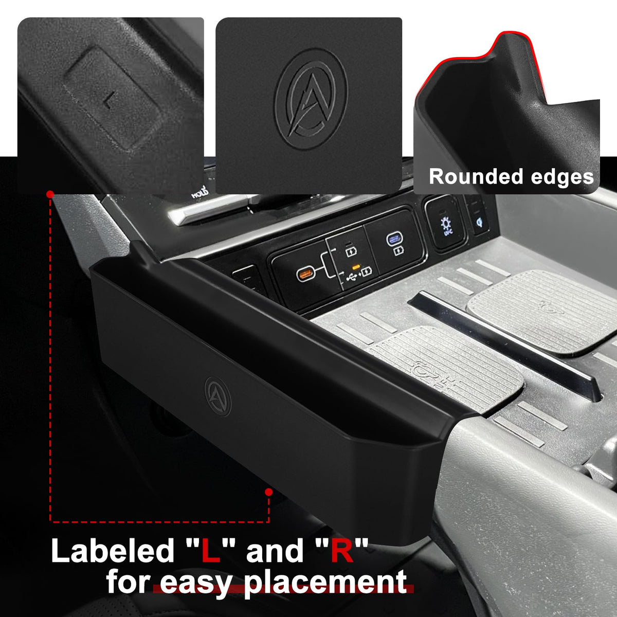 Muslogy installed on passenger side, increasing accessible storage