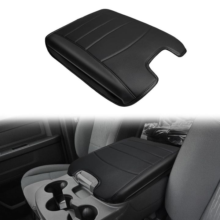 Muslogy front view of armrest cover showing fit and clean finish benefit