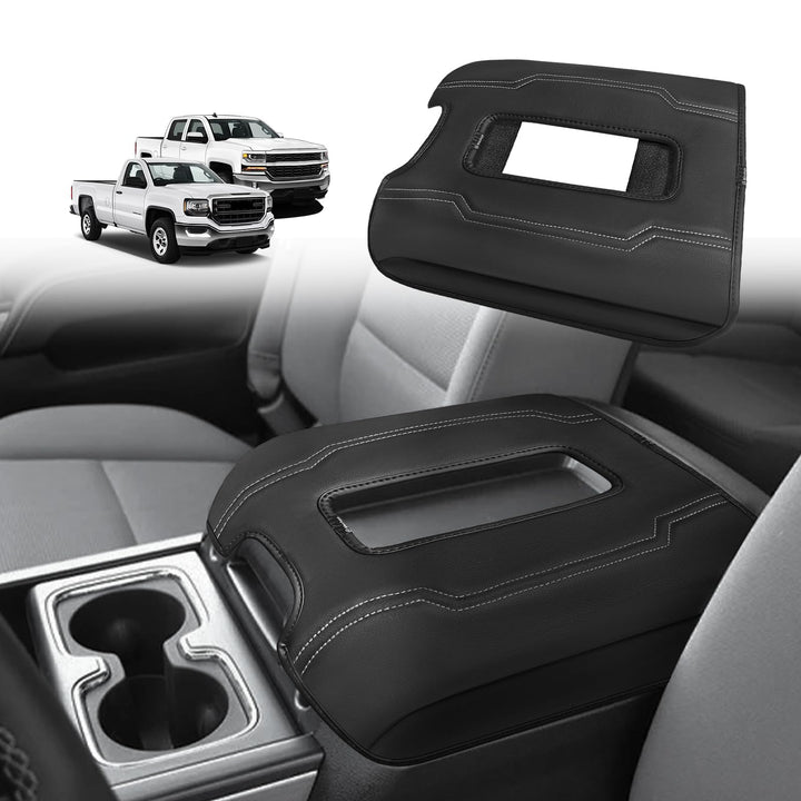 Muslogy front view of console cover showing clean fit and protection