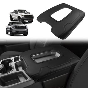 Muslogy front view of armrest cover showing fit and protection benefits