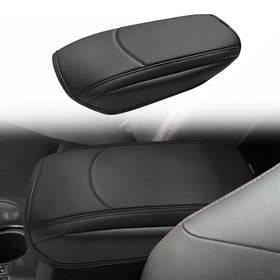 Muslogy front view center console armrest cover showing seamless fit and comfort