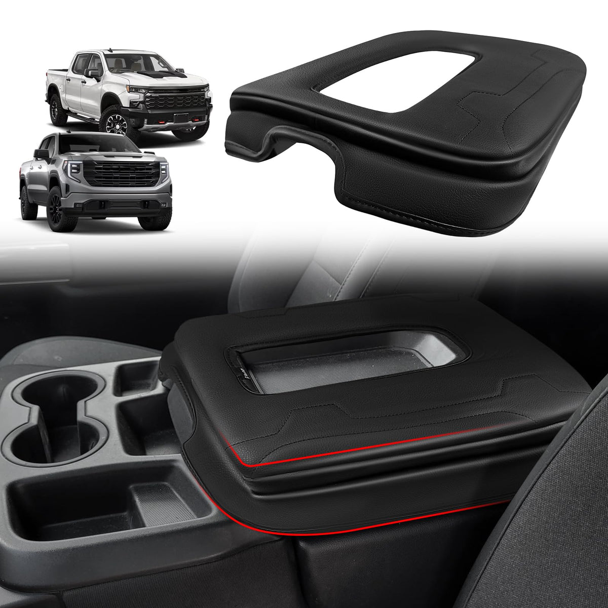 Muslogy front view on console showing neat fit and added comfort