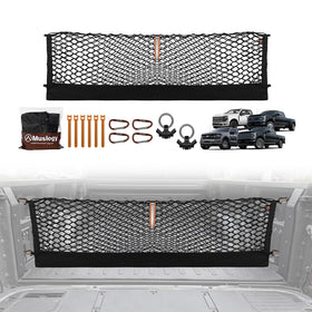 Muslogy front view installed in Ford F150 showing secure cargo benefit