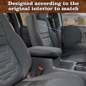 Muslogy in-car lifestyle shot showing cover improving comfort during drives