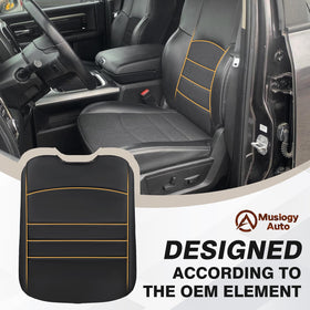 Muslogy cover in truck interior lifestyle shot showing upgraded look and protection