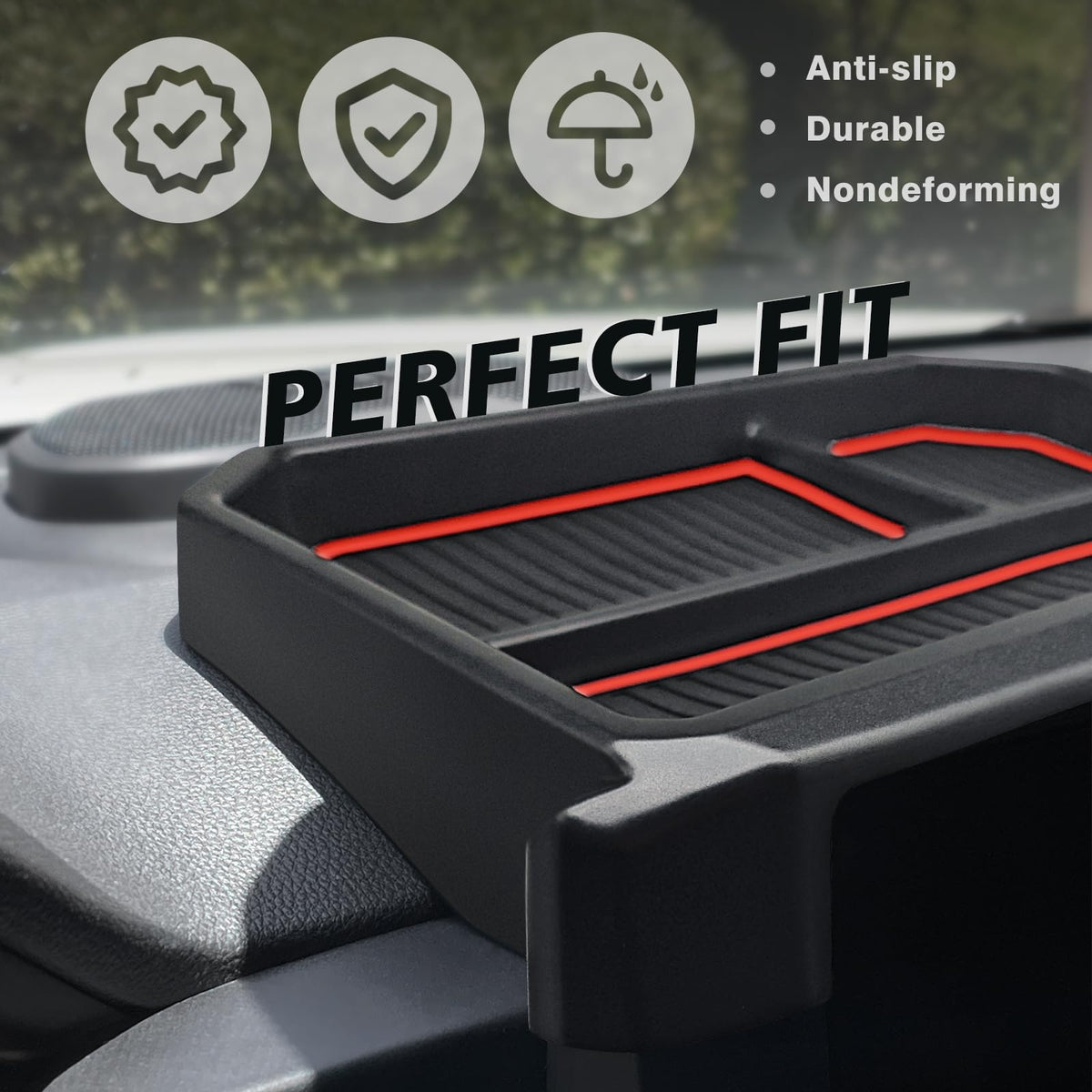 Muslogy insert mat detail preventing sliding and reducing rattle benefit