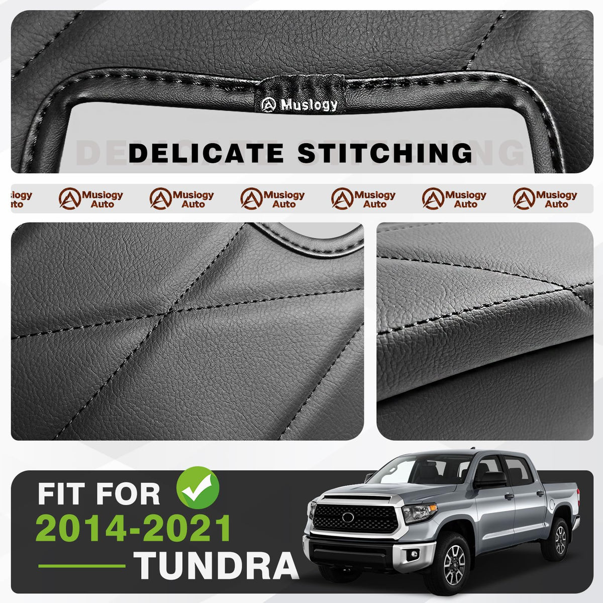 Muslogy elastic-band installation detail showing secure, tool-free fit