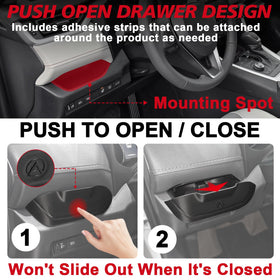Muslogy installed in 2019 RAV4 console for seamless factory-style appearance