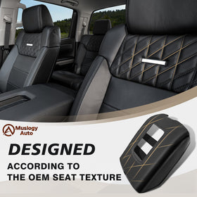 Muslogy installed in Toyota Tundra interior enhancing comfort and appearance