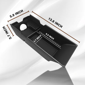 Muslogy open top revealing hidden lower storage space for bulk items