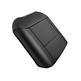 Muslogy lifestyle shot of driver using cushioned armrest for long-drive comfort