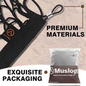 Muslogy LockNflex mesh texture showing flexible weave that secures items