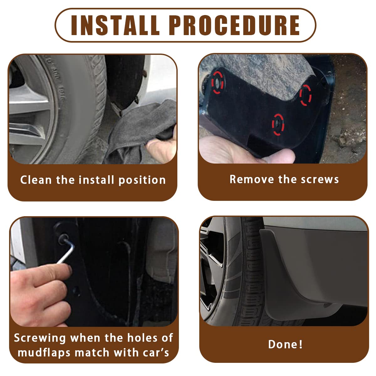 Muslogy branded packaging and install guide showing included components