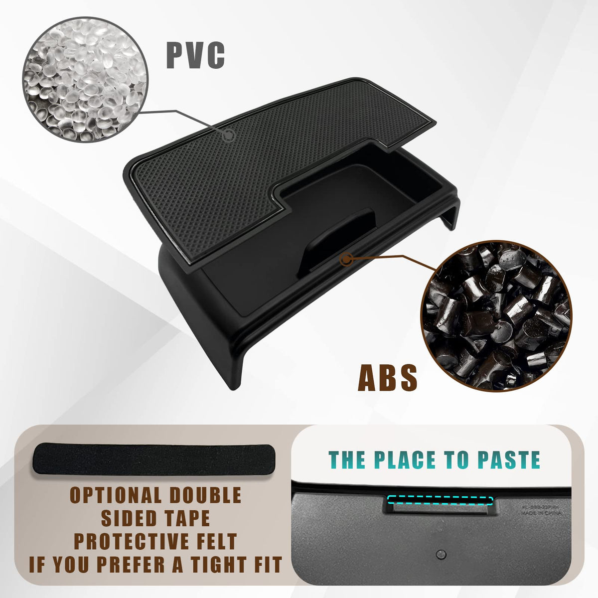 Muslogy tray next to ruler showing compact dimensions and fit
