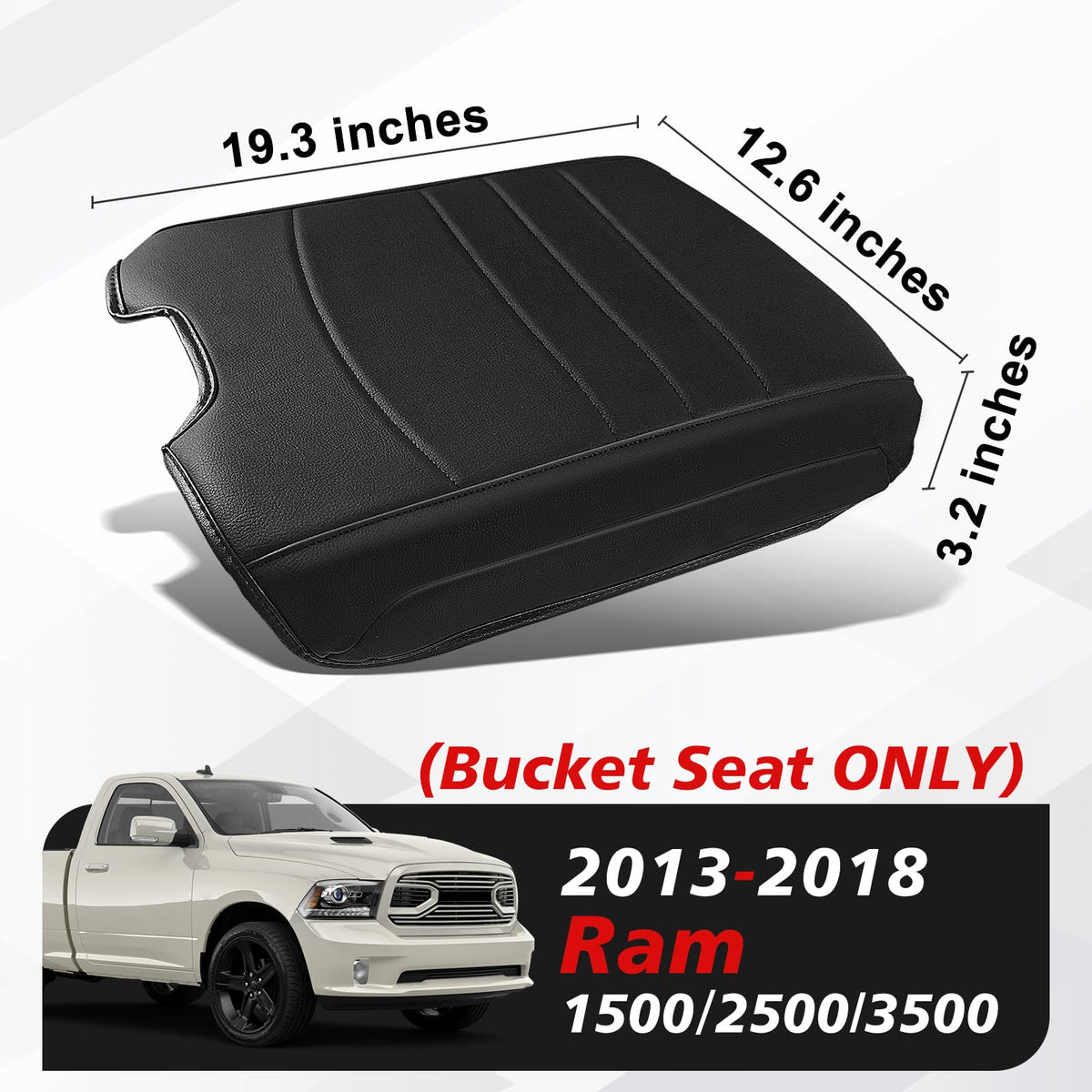 Muslogy side profile installed on truck console showing comfortable padded height