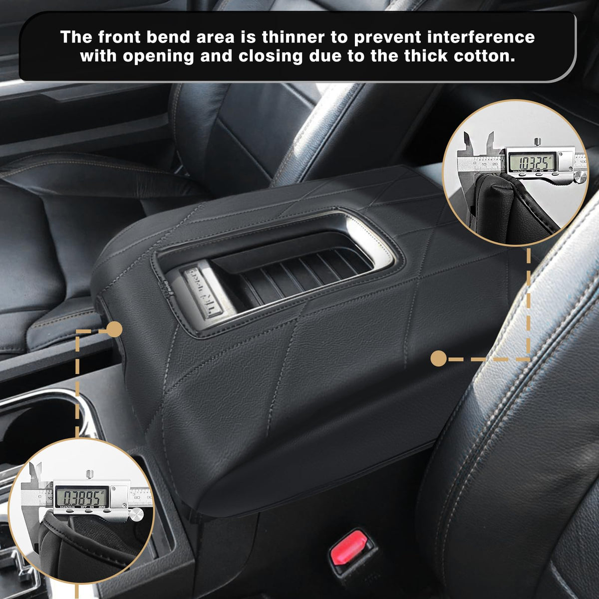 Muslogy side profile showing 1-inch foam thickness for added cushion