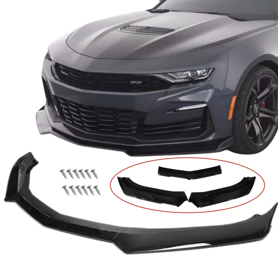 MUTUSAISI front view on Camaro showing aggressive lower fascia benefit