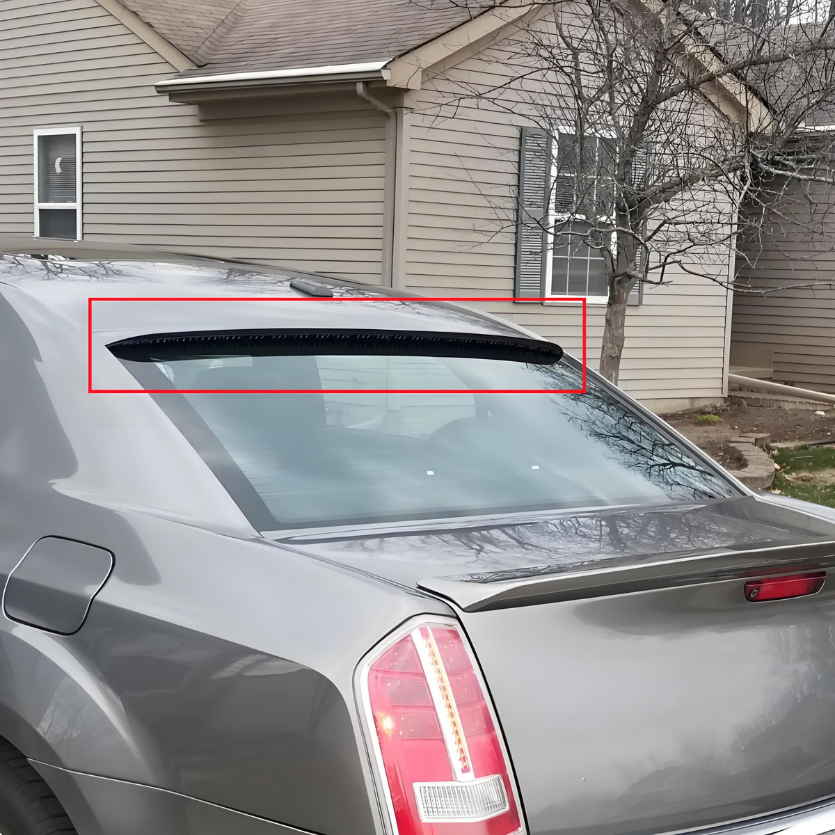 MUTUSAISI rear three-quarter view installed showing cohesive roofline integration benefit
