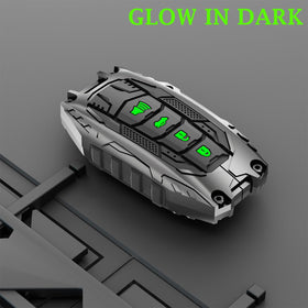 Muxkenper installed on Toyota key front perspective preserving button functionality