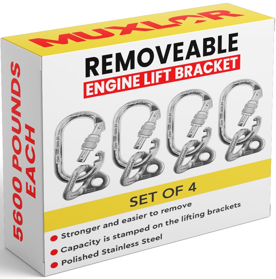 Muxlor mounted on engine plate demonstrates secure fit and stable lifting connection benefit