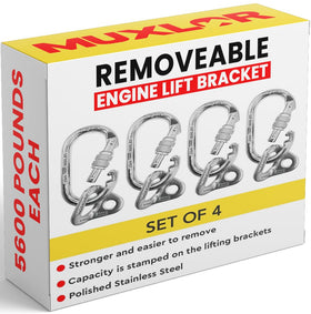 Muxlor mounted on engine plate demonstrates secure fit and stable lifting connection benefit