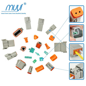 MUYI mini wire stripper held in hand showing precise stripping and portable convenience