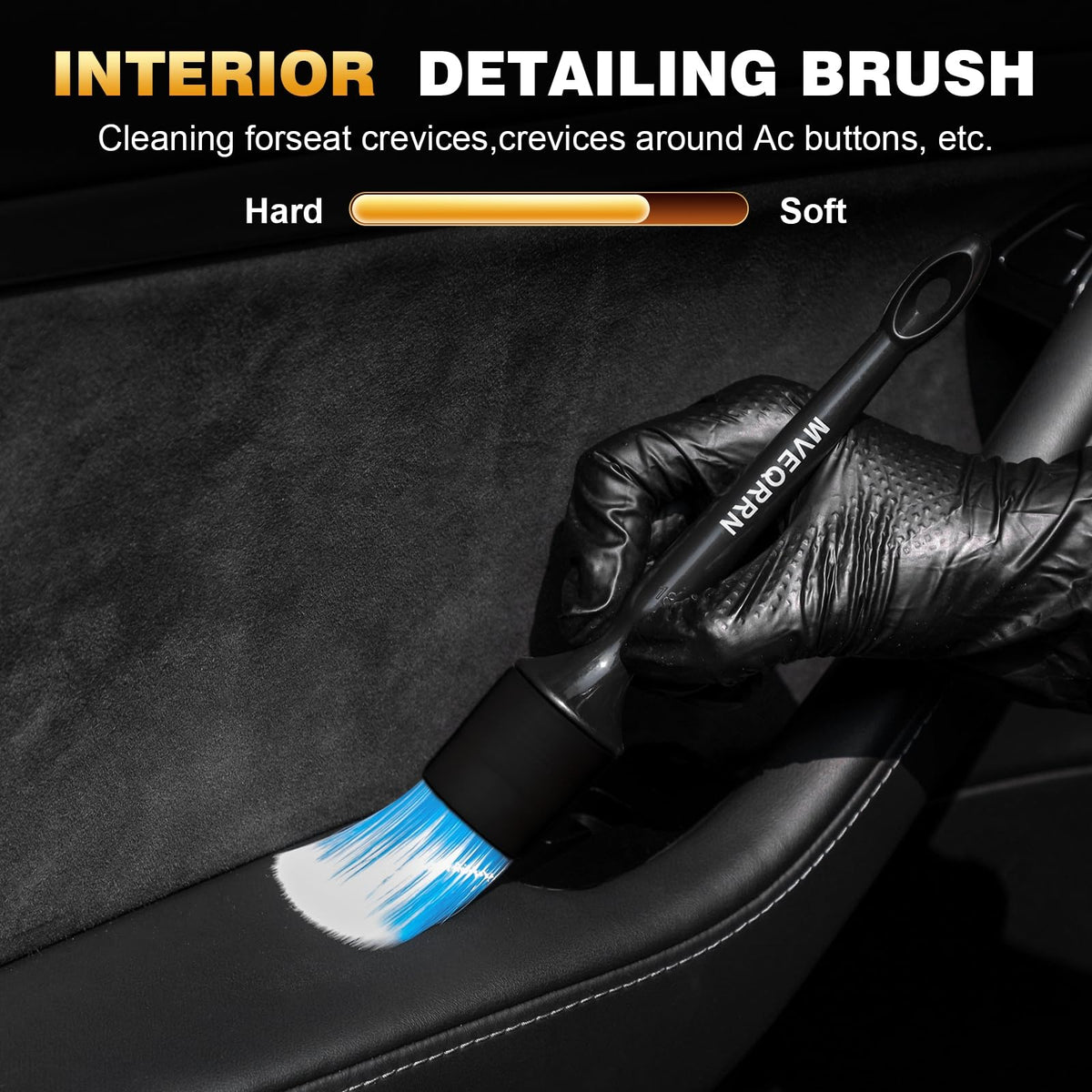 MVEQRRN deep narrow brushes focusing on seams and crevices for precise cleaning