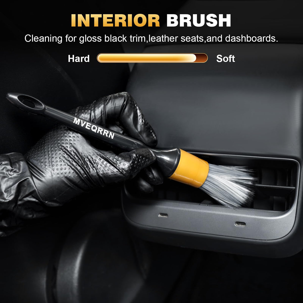 MVEQRRN dual-head vent brush held to show access and efficiency in vents