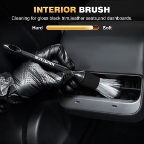 MVEQRRN dual-head vent cleaner in use removing vent dust for improved airflow
