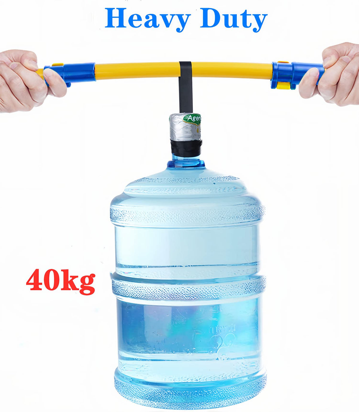 MVEQRRN extendable aluminum handle detail highlighting sturdy, rust-resistant construction