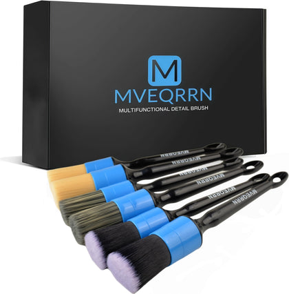 MVEQRRN front view of blue brush set showing kit and packaging benefit easy selection