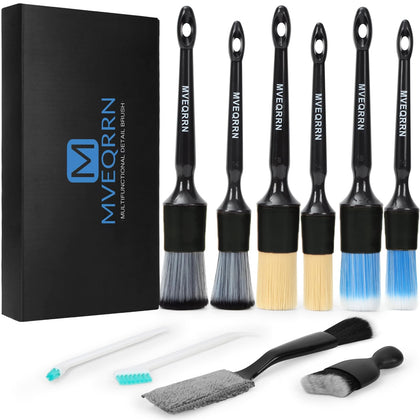 MVEQRRN front packaging showing full 10-piece brush set and organization benefit