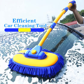 MVEQRRN cleaning outdoor window in lifestyle scene showing versatile surface use