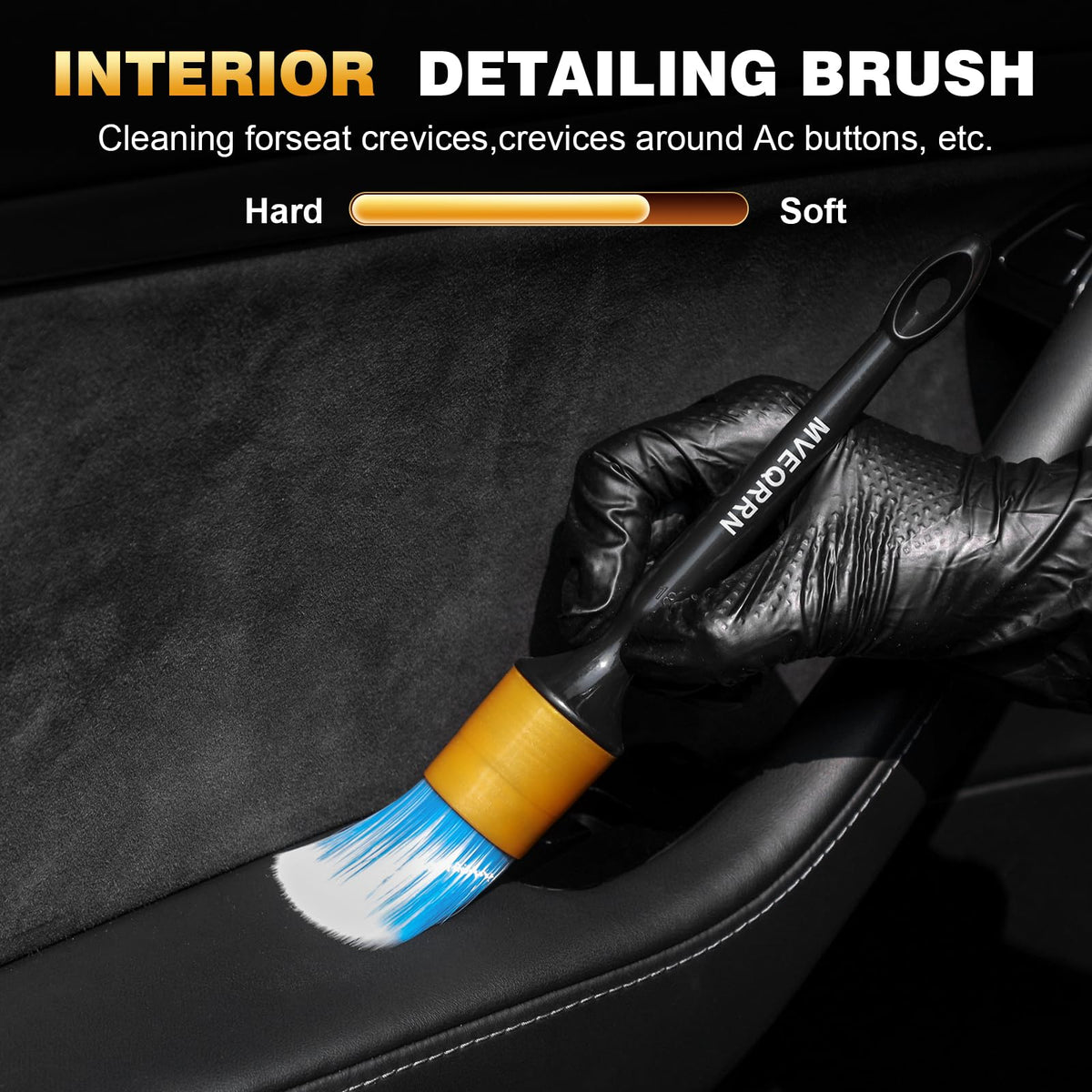 MVEQRRN ultra-soft dust brush sweeping dashboard for gentle dust removal