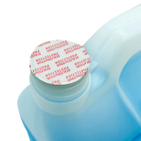 Hand adding MWC fluid into vehicle reservoir for improved visibility