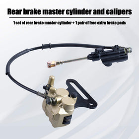 MWMNUN caliper close-up showing brake pad material and reliable stopping benefit