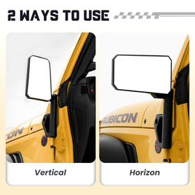 MWNYO 9‑inch mirror glass closeup with blue tint reducing glare for safer sightlines
