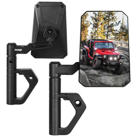 MWNYO front view of doors‑off mirror showing rugged styling and clear visibility