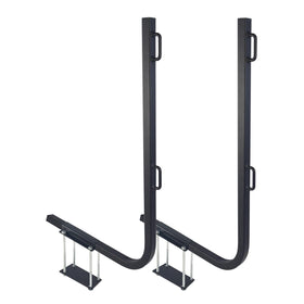 MY RUSTIC front view of bumper rack showing sturdy frame and finish benefit
