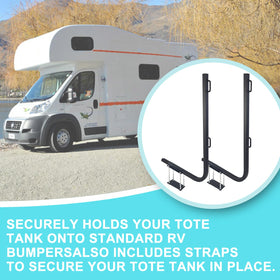 MY RUSTIC rack mounted with tote tank demonstrating stable transport benefit