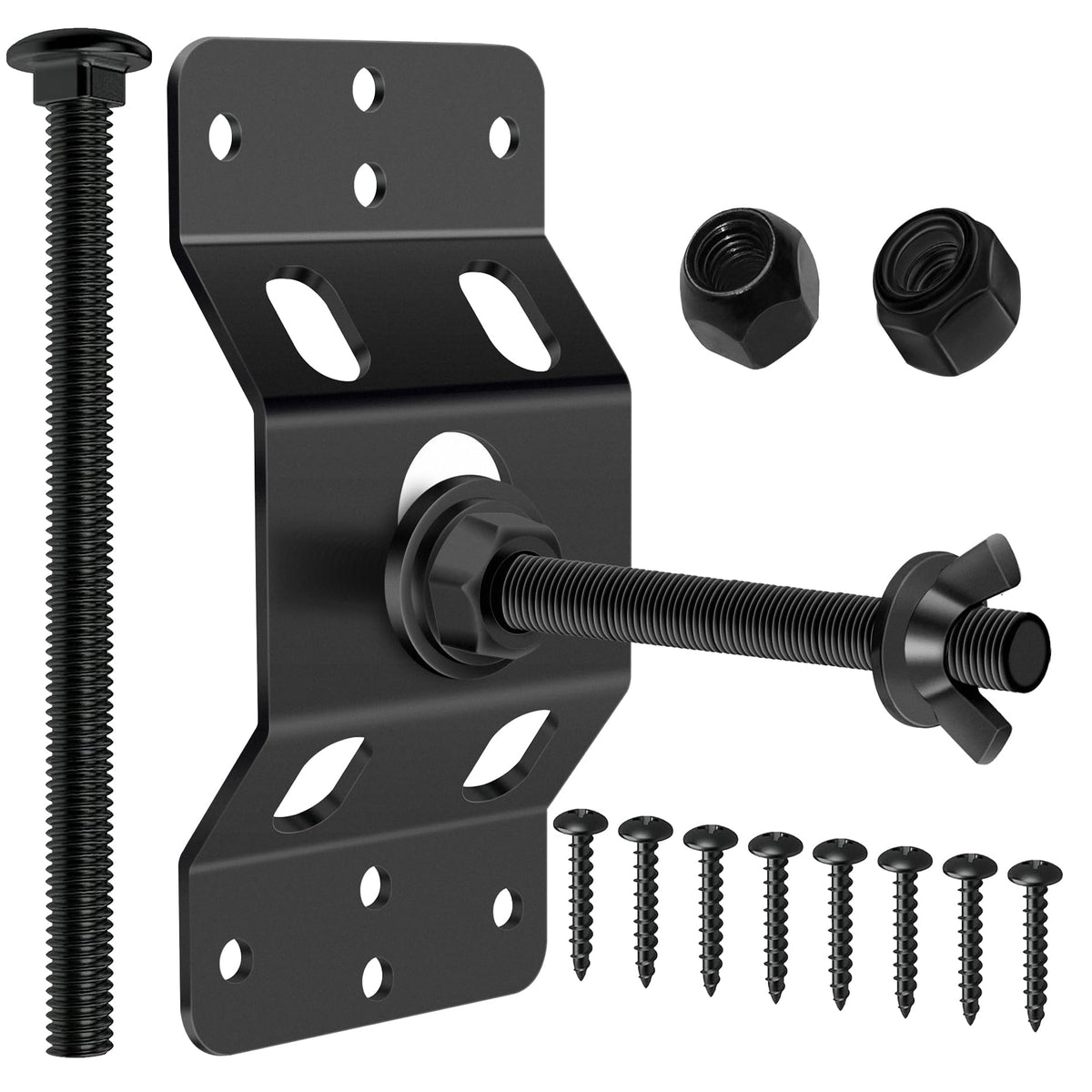 MY RUSTIC bracket front view showing solid steel frame and stable fitment benefit