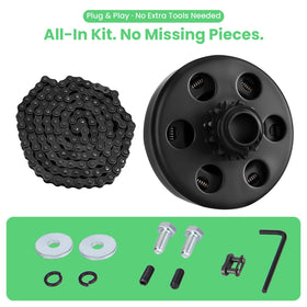 mycheng clutch sprocket close-up highlighting 12-tooth detail and fit