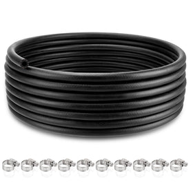 mycheng front view of 25FT fuel hose showing length and packaging benefit