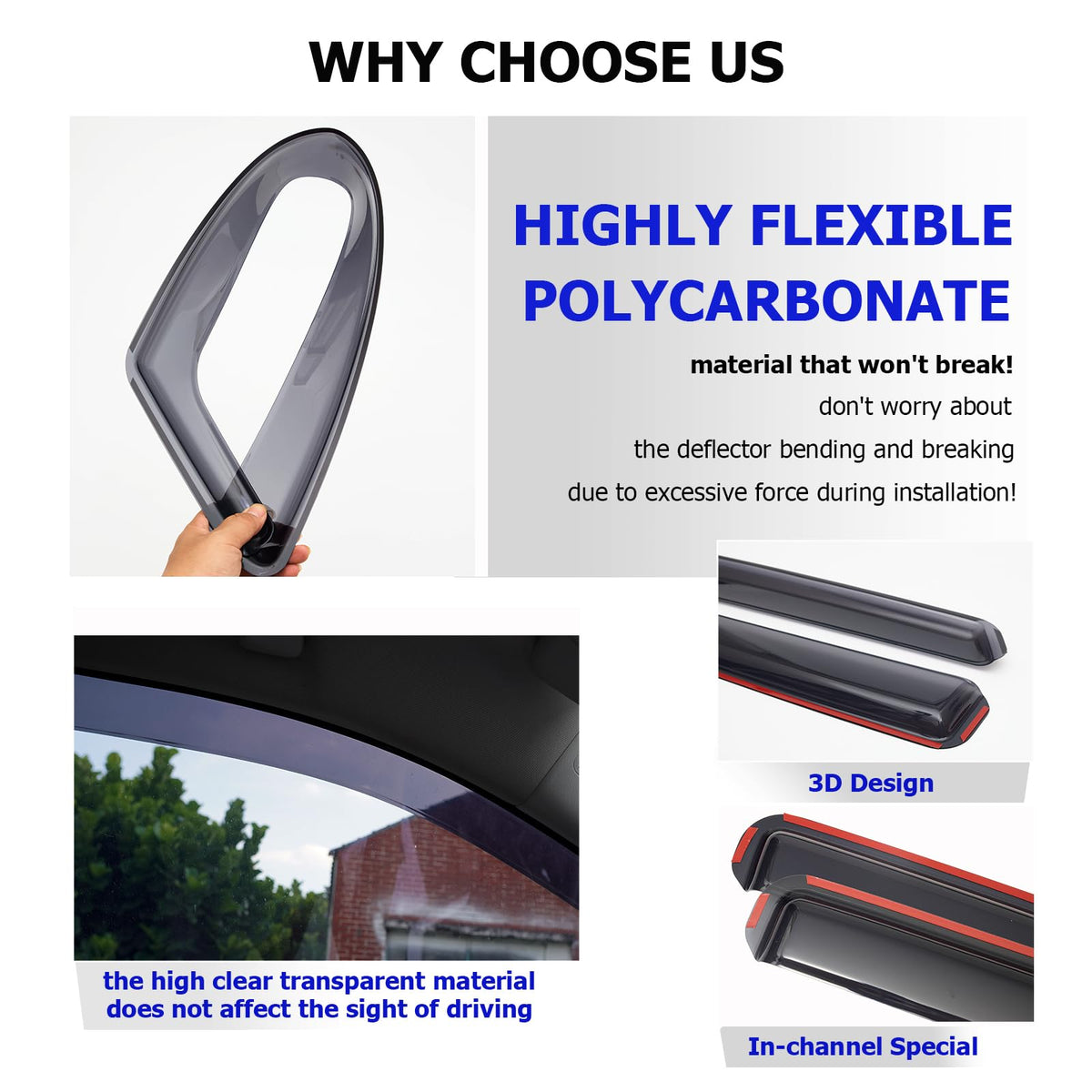 MYCHINSEN installed on driver side visor proving ventilation benefit